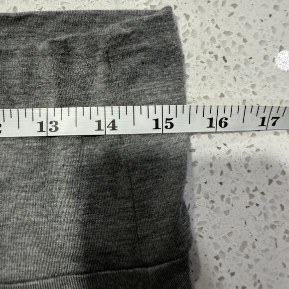 Gray Modal Maxi Skirt XL Soft Stretch Foldover Waist Soft Stretch Boho Louge - Picture 5 of 6